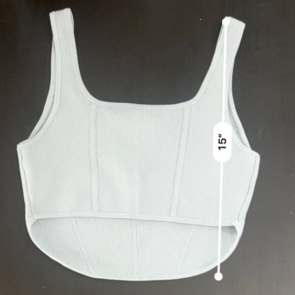Aritzia Babaton Sculpt Knit Bustier Crop Top - Picture 3 of 7